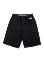 Washed Black Baggy Shorts