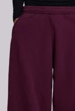 Dark Burgundy Baggy Monster Sweatpants