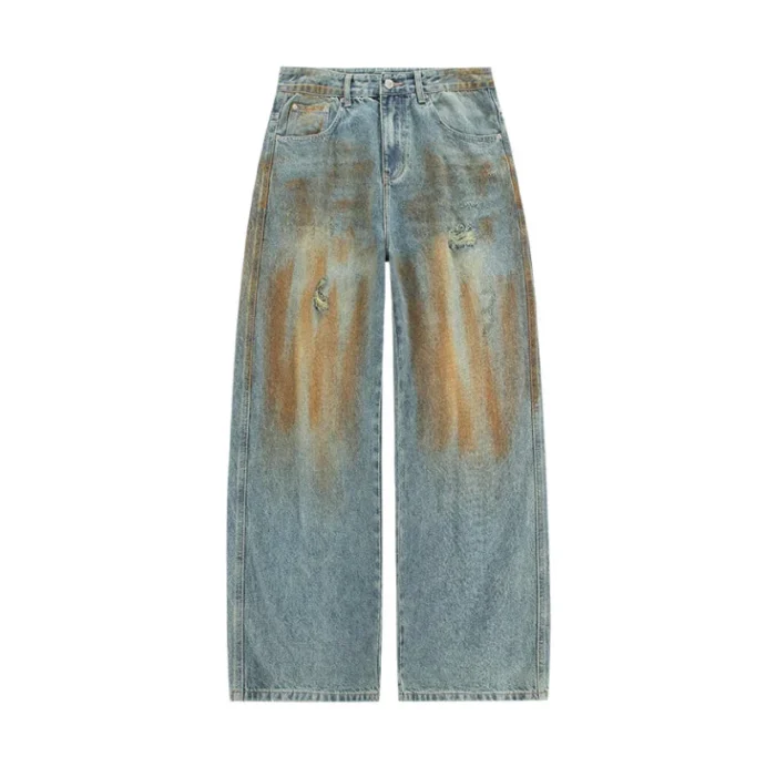 Copper Dust Baggy Denim Jeans