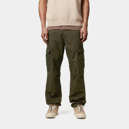 Olive Green Baggy Cargo Pants