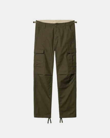 Olive Green Baggy Cargo Pants