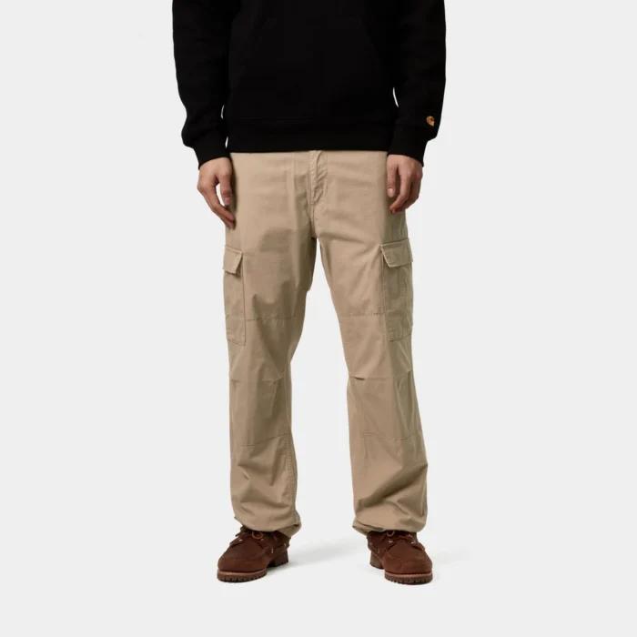 Beige Baggy Cargo Pants