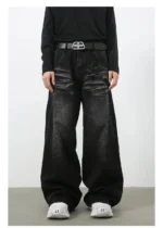 Baggy Shadow Fade Wide-Leg Jeans