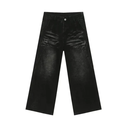 Baggy Shadow Fade Wide-Leg Jeans