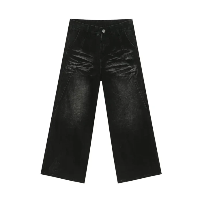 Baggy Shadow Fade Wide-Leg Jeans