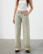 Sand Wash Baggy Low Rise Jeans