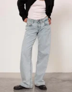 Light Blue Wash Baggy Low Rise Jeans